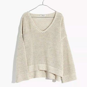 MADEWELL Rainbow Marled Seville Pullover Sweater